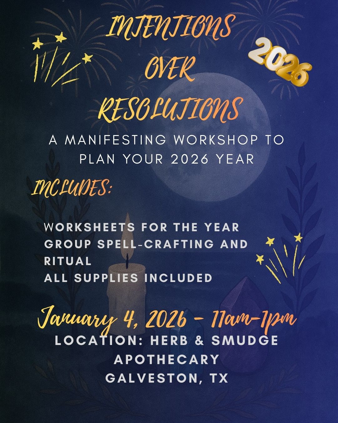 Workshop: Intentions Over Resolutions